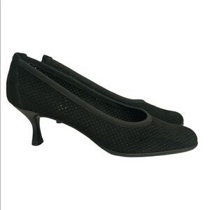 Stuart Weitzman Perforated Suede Heels